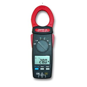 CENTER C28 Clamp Meter with True RMS Measuring, Measuring Current : AC 1000A and Data Hold Function and Auto-ranging.