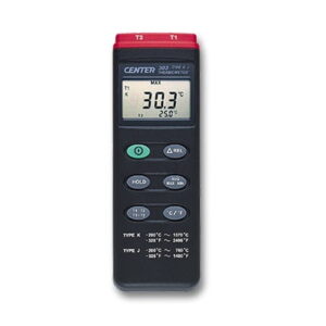 CENTER C303 dual channel thermometer for K and J type thermometers.