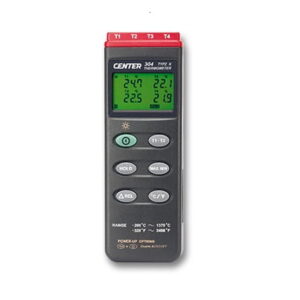 CENTER C304 4 channel thermometer accepts type k thermocouples.