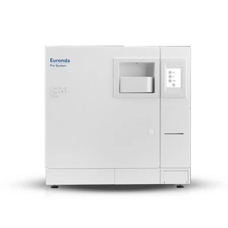 Euronda EXL 9L autoclave can sterilise 5 trays or 3 cassettes simultaneously.